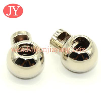 China jiayang round shape cheap metal stopper for elastic cord for sale