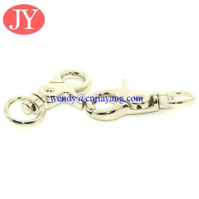 China jiayang high shiny nickle color metal clasps lobster clasps snap hook for sale