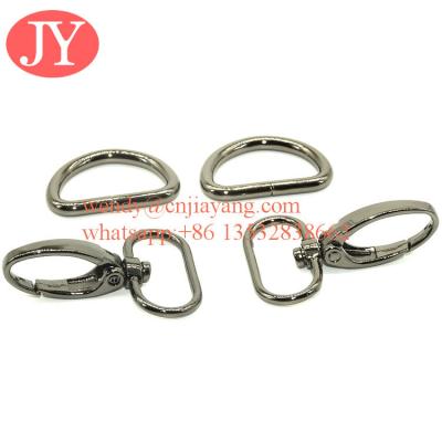 China metal gun snap hook and d rings for handbags for sale