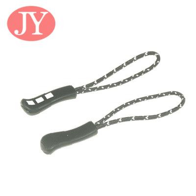 China Jiayang  zipper pull tab TPU Silicon paracord customized TPU zipper puller for over coat zipper pull tag for bags for sale