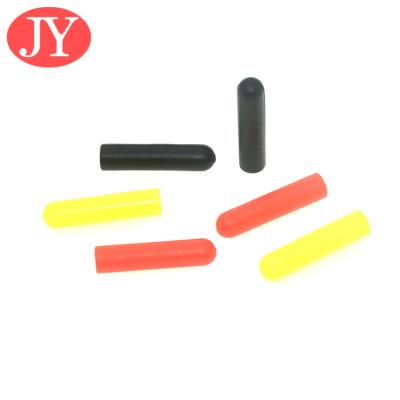 China Jiayanag aglet plastic tipping blue color ABS plastic tipping black color  plastic shoelace tippin Drawcord end cap tips for sale