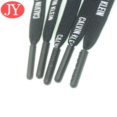 China Jiayanag Phthalate Free White color blue aglet stripe plastic TPU soft rubber aglets for sale