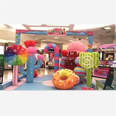 China Promotion New Design Christmas Indoor Hanging Inflatable Led Lighting Decoration Candy For Party Decoration for sale