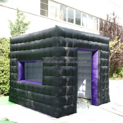 China Promotion DAMING Customized 7.3x3.1x2.4mH AD Large Portable Inflatable Black Arch Dome Event Tent For Trade Show for sale