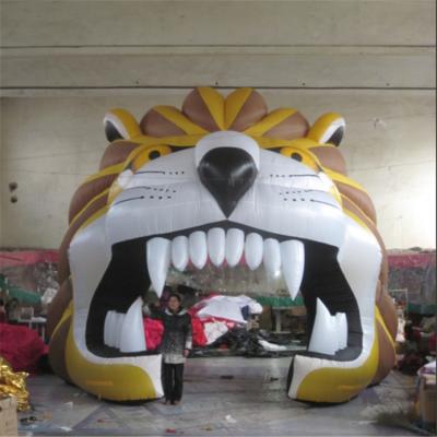 China Promotion Customized Tiger Outdoor Inflatable Entrance Archway Inflatable Lion Arch For Festival Rave Party for sale