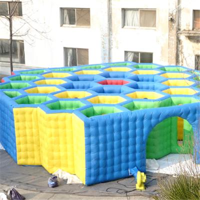 China Promotion Customized Giant Outdoor Inflatable Obstacle Course Inflatable Maze For Fun for sale