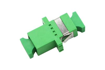 China Singlemode Simplex Fiber Optic Adapter SC APC To SC APC Adapter With Flange Coupler for sale