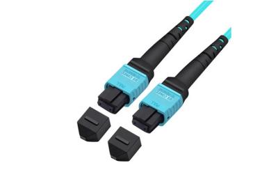 China Conector modificado para requisitos particulares conector de la fibra del logotipo OM3 SX de la fibra óptica de la telecomunicación MPO en venta