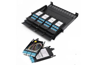 China High Density MPO MTP LC 24F Optical Patch Panel MPO Fiber Optic Patch Panel for sale