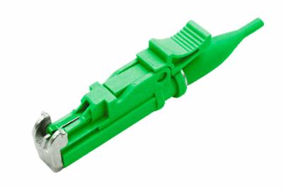 China conector a una cara verde de la fibra de APC UPC APC E2000 del conector óptico de la fibra de 0.9m m en venta