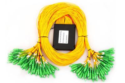 China Splice Pigtailed ABS PLC Splitter 2.0mm SC APC Singlemode PLC Fiber Splitter for sale