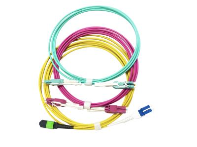 China Low Loss Uniboot Patch Cord LC-LC MPO-LC OM3 OM4 8F - 24F G657A1 SM MM DX 2.0/3.0 zu verkaufen