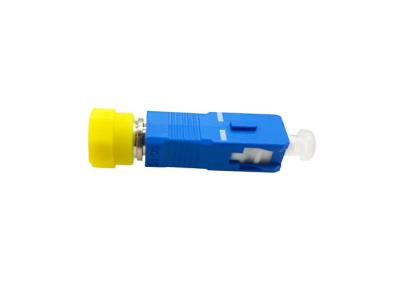 China FTTH Single Mode  Simplex SC UPC Male To FC UPC Female Hybrid Fiber Optic Coupler Adapter for sale