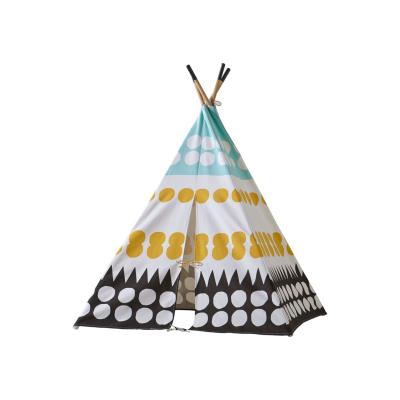 China Toy Safety Standards Children Playhouse Indoor Popular Kids Portable Canvas Teepee Tent for sale