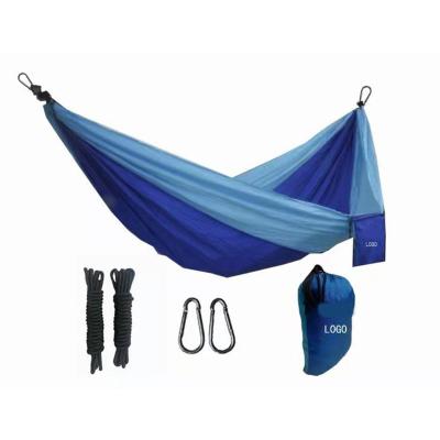 China Water Resistant Hanging Hanging Foldable Direct Gray Nylon Parachute Hammock Blue Shaft Softest Sale 270*140cm Modern Factory Amazon for sale