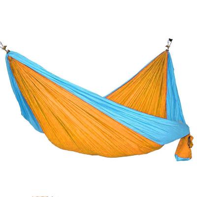 China Parachute adult yellow nylon hammock 320*200CM/280*140CM latest arrival drop orange portable waterproof camping fabric purple for sale