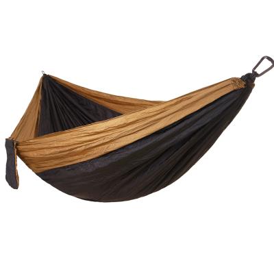 China Newest factory 300*200cm adult dark green black cargo lightweight camping parachute easy hanging nylon hammock for sale