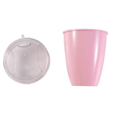 China New type attractive price biodegradable pink sustainable drinking water plastic cup for sale