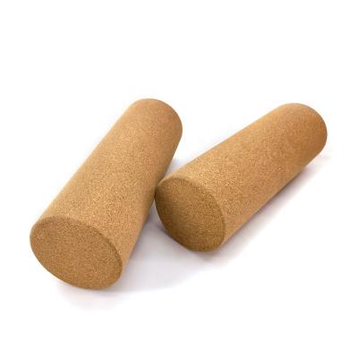 China Economic Custom Design Roller Set 100% Natural Logo Cork Yoga Block CN-R-001 for sale