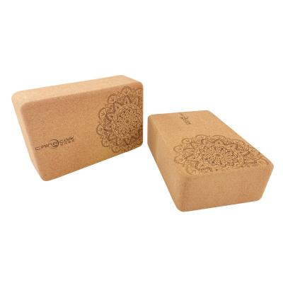 China Factory Sale Various Gymnastics Non-slip Outdoor Training Cork High Density Yoga Block CN-B-002 for sale