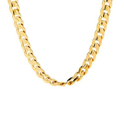 China Stainless Steel Miami Cuban Link Cuban Chain Necklace Plating Chains For Men Women for sale