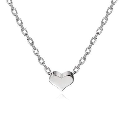 China Simple Tiny Delicate Heart Necklace Stainless Steel Necklace Tasty Heart Necklace for sale