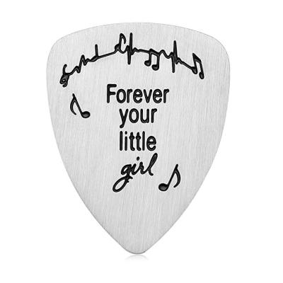 China Musical Instrument Accessories New Style Hawaiian Guitar Engrave Parts Hawaiian Guitar Stainless Picks for sale