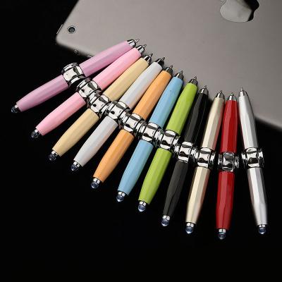 China office & School Pen Hot selling multifunctional luminous lamp light ballpoint pen with logo with turn led pen for sale