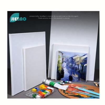 China Jiebao Acrylic Painting Wholesale Cotton Blank Art Oil Painting Wood Art Canvas Painting High Quality Frame for sale