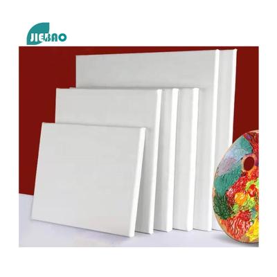 China Wholesale Jiebao Acrylic Paint Cotton Blank Oil Art Canvas Painting Panels For Painting for sale