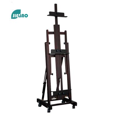 China Jiebao 2022 Hot Selling High Quality Wooden Art Multifunctional Explosive Models Adjustable Folding Wooden Easel Easel For Painting for sale