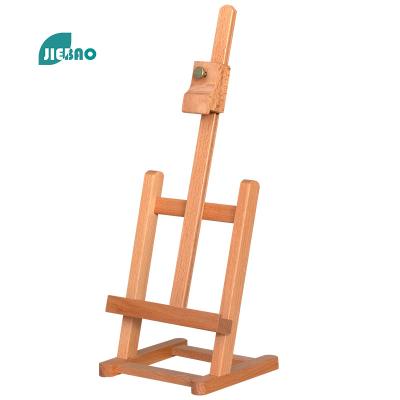 China Jiebao Painting Easel 2022 Hot Selling High Quality Wooden Art Display Rack Small Adjustable Folding Multifunctional Easels for sale