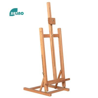 China Jiebao 2022 Hot Selling High Quality Wooden Art Display Rack Adjustable Folding Multifunctional Easel And Canvas Easel for sale