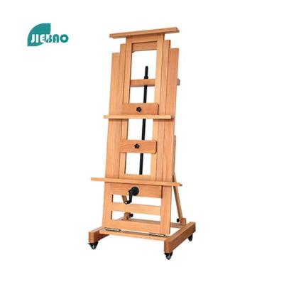 China Jiebao Painting Easel 2022 Hot Selling High Quality Wooden Art Display Stand Multifunctional Adjustable Folding Painting Easel Children for sale