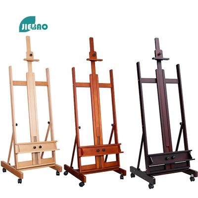 China Jiebao 2022 Hot Sale High Quality Wooden Art Display Easel Easel Multifunction Adjustable Folding Painting Caballete De madera for sale