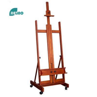 China Jiebao 2022 Hot Sale High Quality Wooden Art Display Stand Adjustable Folding Multifunctional Easel Whiteboard Painting Easel for sale