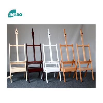 China Jiebao 2022 Hot Selling High Quality Wooden Art Easel Display Rack Adjustable Folding Multifunctional Painting Stand Easel Wedding for sale