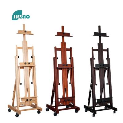 China Jiebao 2022 Hot Selling High Quality Wooden Art Display Easel Easel Multifunctional Adjustable Folding Painting Easel Easel for sale