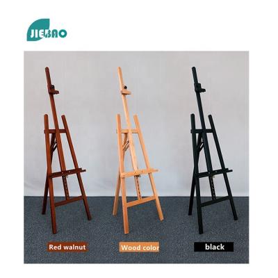 China Jiebao Painting Easel 2022 Hot Selling High Quality Wooden Art Display Easel Adjustable Multifunctional Folding Easel Wood for sale