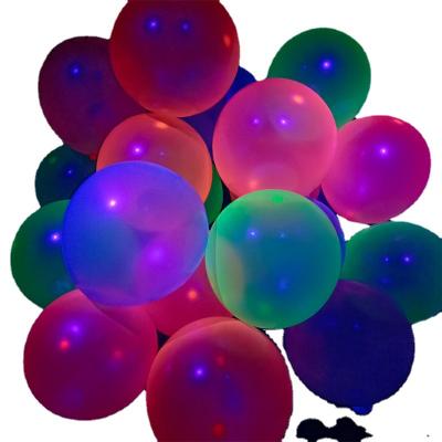 China 12 Inch Balloon Glow Fluorescent Neon Color Glowing Balloon Party Gift Toy At Night for sale