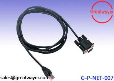 Chine Le câble CAT5E 24AWG 4 du réseau RJ45 appareille RS232 la publication périodique femelle de Pin du DB 9 à vendre