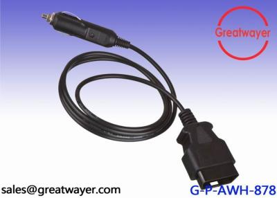 China 22 adaptador del cigarrillo del adaptador masculino 5V del Pin del OBD 16 de la haz de cables del funcionamiento del AWG en venta