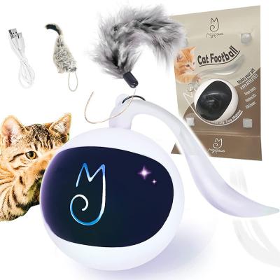 China Cat Ball Toy Interactive Electric USB Cat Ball Toy Interactive Electric Self-rotating Auto-rotating Indoor Teasing Training Pet for sale