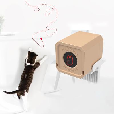 China Hot Sale Wholesale Viable Interactive Pet Toy Automatic Teasing Cat Noiseless Smart Cat Laser Toys for sale