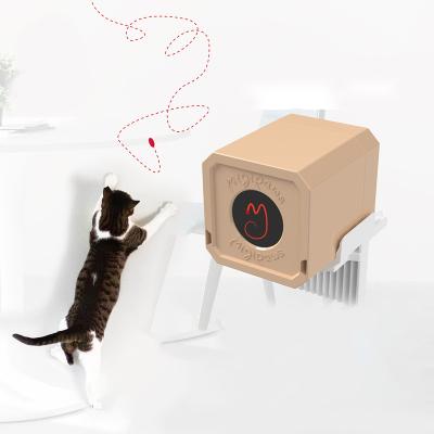 China Funny Interactive Pet Cat LED Smart Teasing Funny Laser Toys Multi-Angle Cat Exercise Training Entertaining Toy for sale