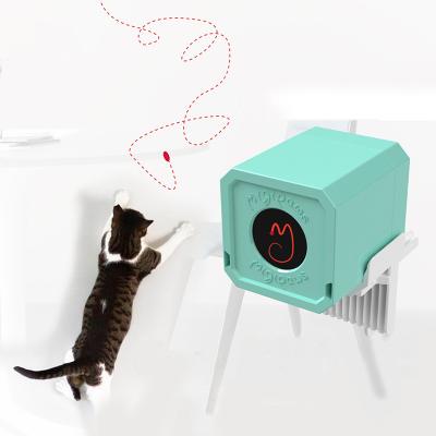 China Viable Newcomers Pet Accessories Wholesale Rechargeable Durable Automatic Laser Teasing Cat Toy for sale