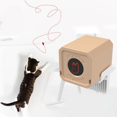 China Custom Interactive Electronic Laser Stocked Cat Toy Removable Pet Funny Teaser Cat Toys Support for sale