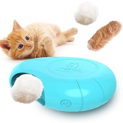 China Cat Toy Puzzle Irregular Motion Tease Electronic Popular Viable Cat Interactive Conch Shape Toys for sale