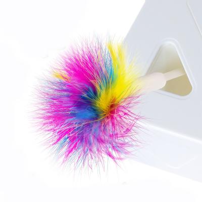 China Wholesale Interactive Automatic Intelligent Puzzle Toys Stored Cat Toy Box Replaceable Feather Contagious Training for sale