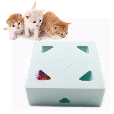 China Viable Automatic Interactive Puzzle Funny Designer Cat Toy Set Smart Electronic Pet Toys For Cat for sale